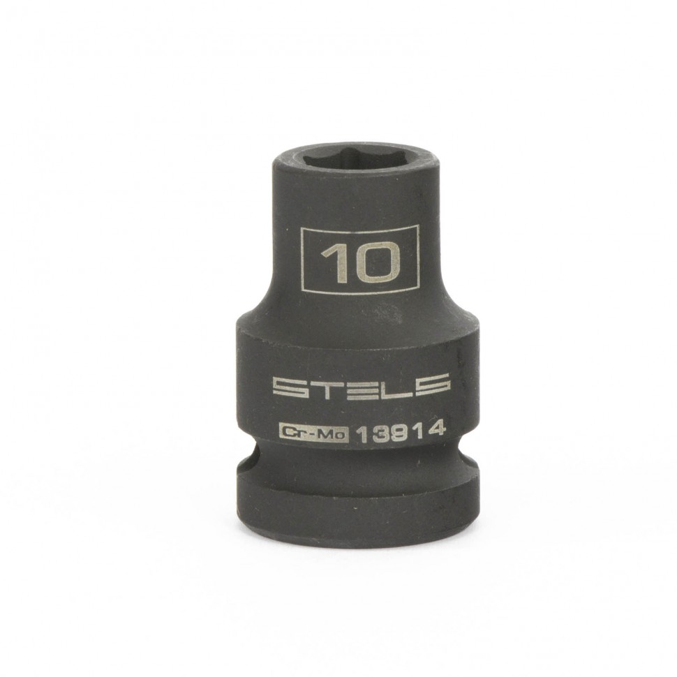 Головка ударная шестигранная, 10 мм, 1/2", CrMo// Stels Головка ударная шестигранная, 10 мм, 1/2", CrMo// Stels