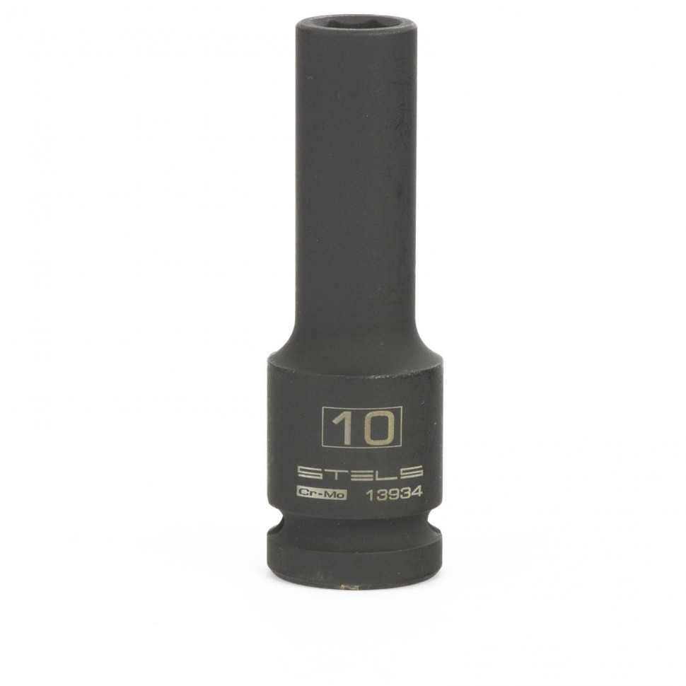 Головка ударная удлиненная шестигранная, 10 мм, 1/2", CrMo// Stels Головка ударная удлиненная шестигранная, 10 мм, 1/2", CrMo// Stels