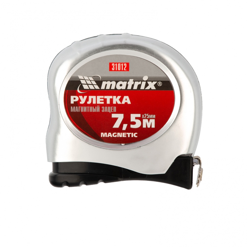 Рулетка Magnetic, 7,5 м х 25 мм, магнитный зацеп// Matrix Рулетка Magnetic, 7,5 м х 25 мм, магнитный зацеп// Matrix