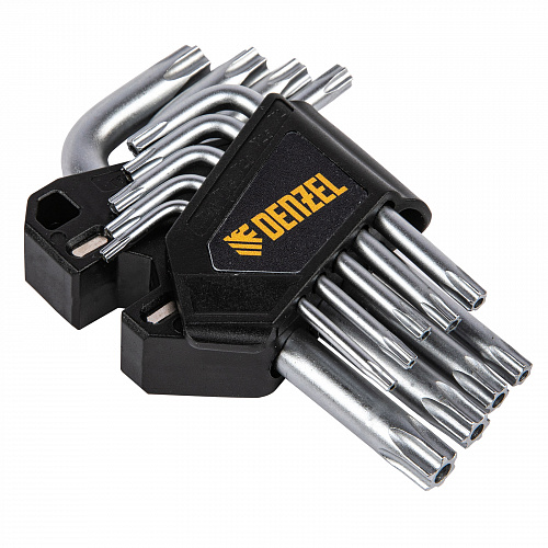 Набор ключей имбусовых Torx-Tempered, TT10-50, CrV, 9 шт.// Deznel Набор ключей имбусовых Torx-Tempered, TT10-50, CrV, 9 шт.// Deznel