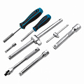 Набор инструментов, 1/2", 3/8", 1/4", CrV, 120 зубьев, 216 предметов// Gross Набор инструментов, 1/2", 3/8", 1/4", CrV, 120 зубьев, 216 предметов// Gross