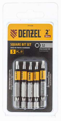 Набор бит, S2x2", 5 шт.// Denzel Набор бит, S2x2", 5 шт.// Denzel