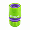 Соединитель пластмассовый быстросъемный для шланга 1/2", аквастоп// Palisad Соединитель пластмассовый быстросъемный для шланга 1/2", аквастоп// Palisad