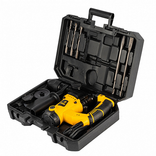 Перфоратор электрический RHV-1100-26, SDS-plus, 1100Вт, 4Дж, 3 реж.// Denzel Перфоратор электрический RHV-1100-26, SDS-plus, 1100Вт, 4Дж, 3 реж.// Denzel