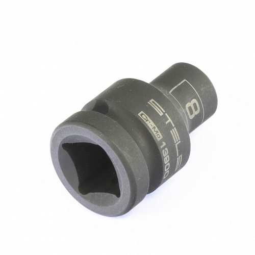 Головка ударная шестигранная, 8 мм, 1/2", CrMo// Stels Головка ударная шестигранная, 8 мм, 1/2", CrMo// Stels