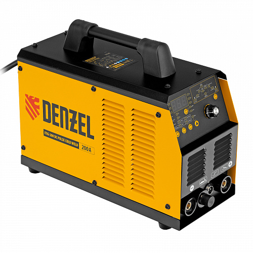 Аппарат инвертор. аргонодуговой сварки ITIG-200 DС Pulse Cold Weld, 200 А, ПВ 60%// Denzel Аппарат инвертор. аргонодуговой сварки ITIG-200 DС Pulse Cold Weld, 200 А, ПВ 60%// Denzel