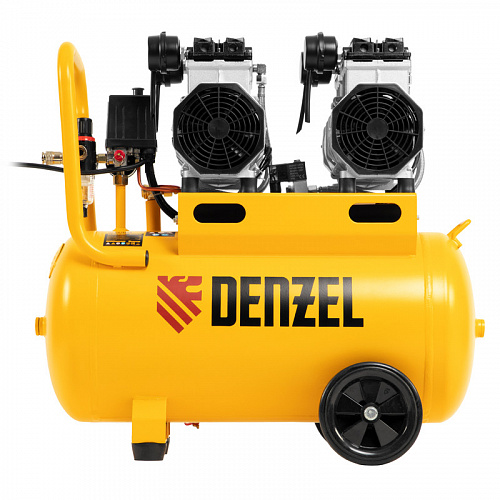 Компрессор безмаслянный малошумный DLS 2200/50, 2200 Вт, 2х1100, 50 л, 380 л/мин// Denzel Компрессор безмаслянный малошумный DLS 2200/50, 2200 Вт, 2х1100, 50 л, 380 л/мин// Denzel