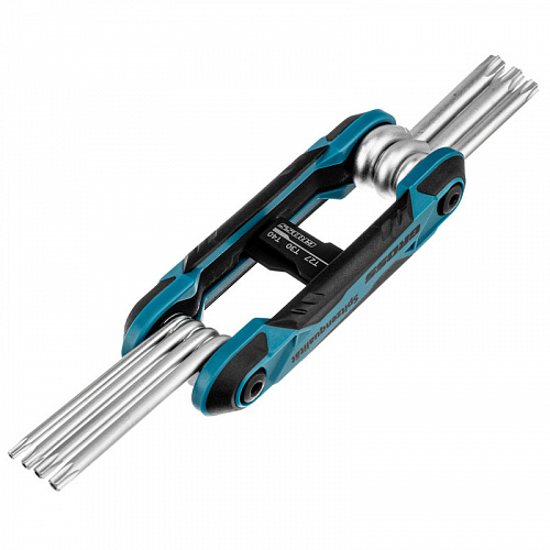 Набор ключей имбусовых Tamper-Torx, TT10-TT40, CrV, складные, 7 шт.// Gross Набор ключей имбусовых Tamper-Torx, TT10-TT40, CrV, складные, 7 шт.// Gross
