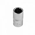 Головка торцевая, 15 мм, 12-гранная, CrV,под квадрат 1/2", хромированная// Stels Головка торцевая, 15 мм, 12-гранная, CrV,под квадрат 1/2", хромированная// Stels