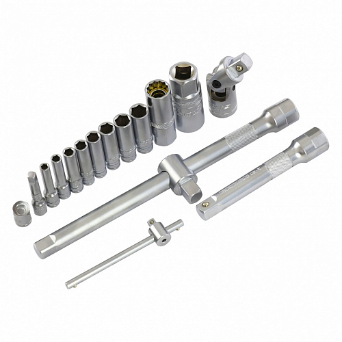 Набор инструментов, 1/4", 1/2", CrV, 120 зубьев, 78 предметов// Gross Набор инструментов, 1/4", 1/2", CrV, 120 зубьев, 78 предметов// Gross