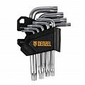 Набор ключей имбусовых Torx-Tempered, TT10-50, CrV, 9 шт.// Deznel Набор ключей имбусовых Torx-Tempered, TT10-50, CrV, 9 шт.// Deznel