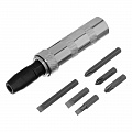 Отвертка ударно-поворотная 1/2" + биты, 6 шт., PH + SL, CrV, металлическая рукоятка// Matrix Отвертка ударно-поворотная 1/2" + биты, 6 шт., PH + SL, CrV, металлическая рукоятка// Matrix