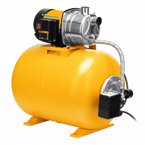 Насосная станция PSL1100X, 1100 Вт, 3600 л/ч, ресивер 50 л, подъем 45 м, нержавейка// Denzel Насосная станция PSL1100X, 1100 Вт, 3600 л/ч, ресивер 50 л, подъем 45 м, нержавейка// Denzel
