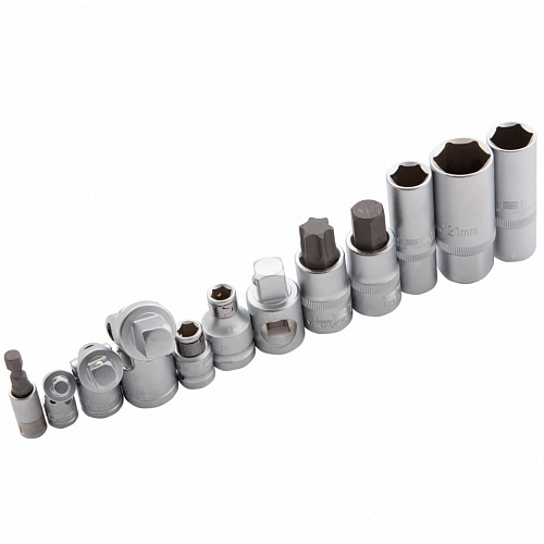 Набор инструментов, 1/4", 3/8", 1/2", Cr-V, S2, усиленный кейс, 216 предметов// Stels Набор инструментов, 1/4", 3/8", 1/2", Cr-V, S2, усиленный кейс, 216 предметов// Stels