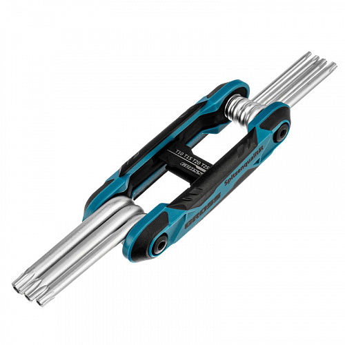 Набор ключей имбусовых Tamper-Torx, TT10-TT40, CrV, складные, 7 шт.// Gross Набор ключей имбусовых Tamper-Torx, TT10-TT40, CrV, складные, 7 шт.// Gross