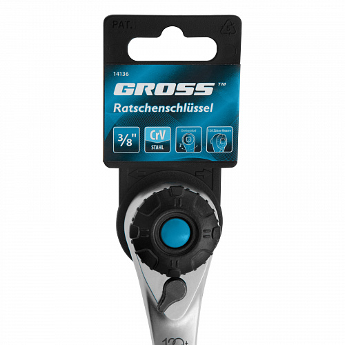Ключ трещоточный, 120 зубьев 3/8"// Gross Ключ трещоточный, 120 зубьев 3/8"// Gross
