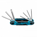Набор ключей имбусовых Tamper-Torx, TT10-TT40, CrV, складные, 7 шт.// Gross Набор ключей имбусовых Tamper-Torx, TT10-TT40, CrV, складные, 7 шт.// Gross