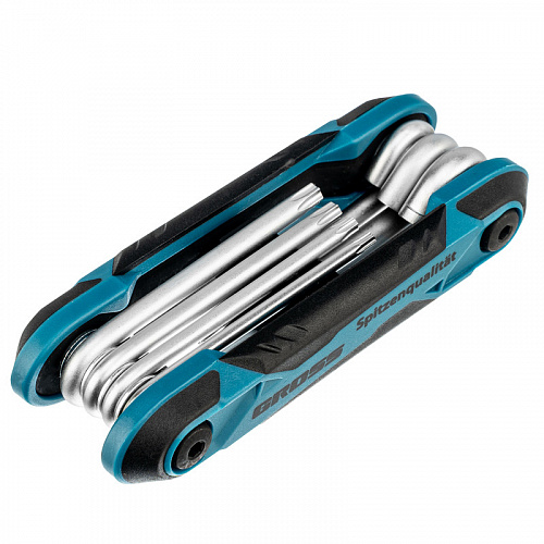 Набор ключей имбусовых Tamper-Torx, TT10-TT40, CrV, складные, 7 шт.// Gross Набор ключей имбусовых Tamper-Torx, TT10-TT40, CrV, складные, 7 шт.// Gross