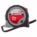Рулетка Continuous fixation, 7,5 м х 25 мм, двухкомпонентный корпус, плавная фиксация// Matrix Рулетка Continuous fixation, 7,5 м х 25 мм, двухкомпонентный корпус, плавная фиксация// Matrix