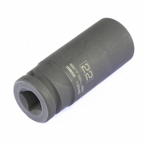Головка ударная удлиненная шестигранная, 22 мм, 1/2", CrMo// Stels Головка ударная удлиненная шестигранная, 22 мм, 1/2", CrMo// Stels