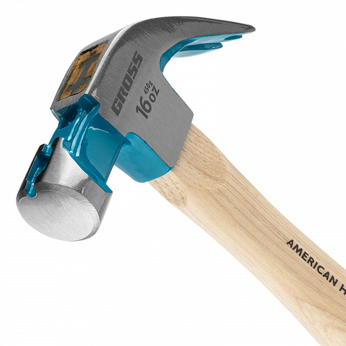 Молоток-гвоздодер,450 г, угол 45, магнит, обрезиненная рукоятка AMERICAN HICKORY // GROSS Молоток-гвоздодер,450 г, угол 45, магнит, обрезиненная рукоятка AMERICAN HICKORY // GROSS