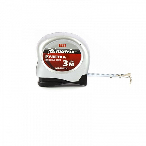Рулетка Magnetic, 3 м х 16 мм, магнитный зацеп// Matrix Рулетка Magnetic, 3 м х 16 мм, магнитный зацеп// Matrix