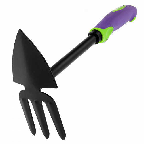 Мотыжка комбинированная, 75х300 мм, стальная, обрезиненная эргономичная рукоятка, LSR1// Palisad Мотыжка комбинированная, 75х300 мм, стальная, обрезиненная эргономичная рукоятка, LSR1// Palisad