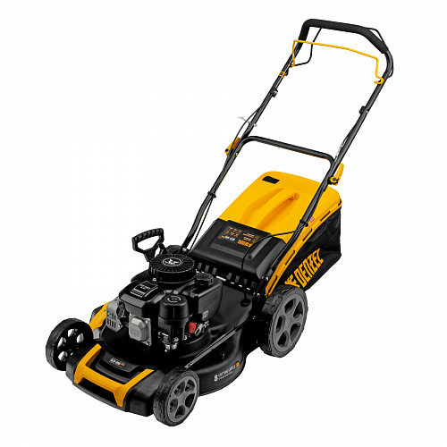 Газонокосилка бензиновая GLR-460SP-ZS, 149 см3, ширина 46 см, привод, травосборник 65 л// Denzel Газонокосилка бензиновая GLR-460SP-ZS, 149 см3, ширина 46 см, привод, травосборник 65 л// Denzel