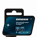 Отвертка, PZ1x75 мм, S2, 3к ручка// Gross Отвертка, PZ1x75 мм, S2, 3к ручка// Gross