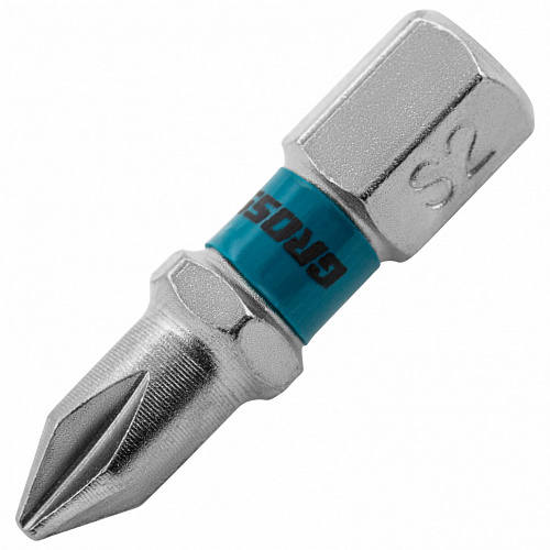 Набор бит PH1х25, сталь S2, 2 шт.// Gross Набор бит PH1х25, сталь S2, 2 шт.// Gross