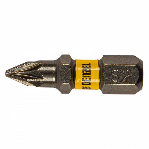 Набор бит PZ1х25, сталь S2, шестигранный профиль, 10 шт.// Denzel Набор бит PZ1х25, сталь S2, шестигранный профиль, 10 шт.// Denzel