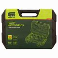 Набор инструментов 1/2", 1/4", CrV, 108 предметов //Сибртех Набор инструментов 1/2", 1/4", CrV, 108 предметов //Сибртех
