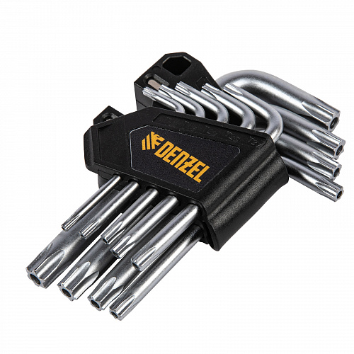 Набор ключей имбусовых Torx-Tempered, TT10-50, CrV, 9 шт.// Deznel Набор ключей имбусовых Torx-Tempered, TT10-50, CrV, 9 шт.// Deznel