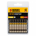 Набор бит TORX 8х50, сталь S2, шестигранный профиль, 10 шт.// Denzel Набор бит TORX 8х50, сталь S2, шестигранный профиль, 10 шт.// Denzel