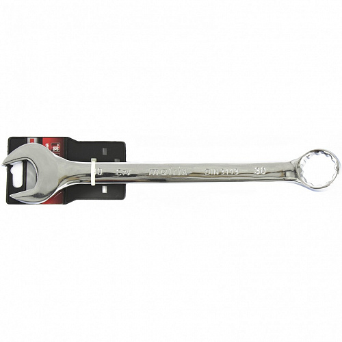 Ключ комбинированный, 30 мм, CrV, полированный хром// Matrix Ключ комбинированный, 30 мм, CrV, полированный хром// Matrix
